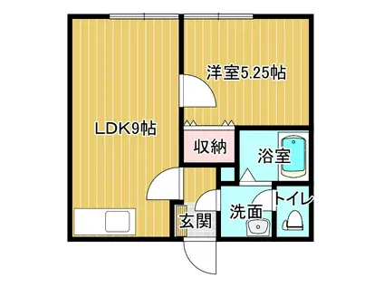 ロイヤル・プチ(1LDK/2階)の間取り写真