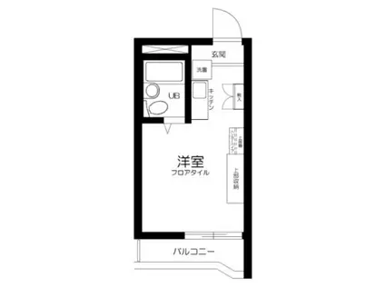 メゾン・ド・エピック(ワンルーム/2階)の間取り写真