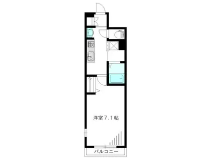 STRADA高円寺(1K/1階)の間取り写真