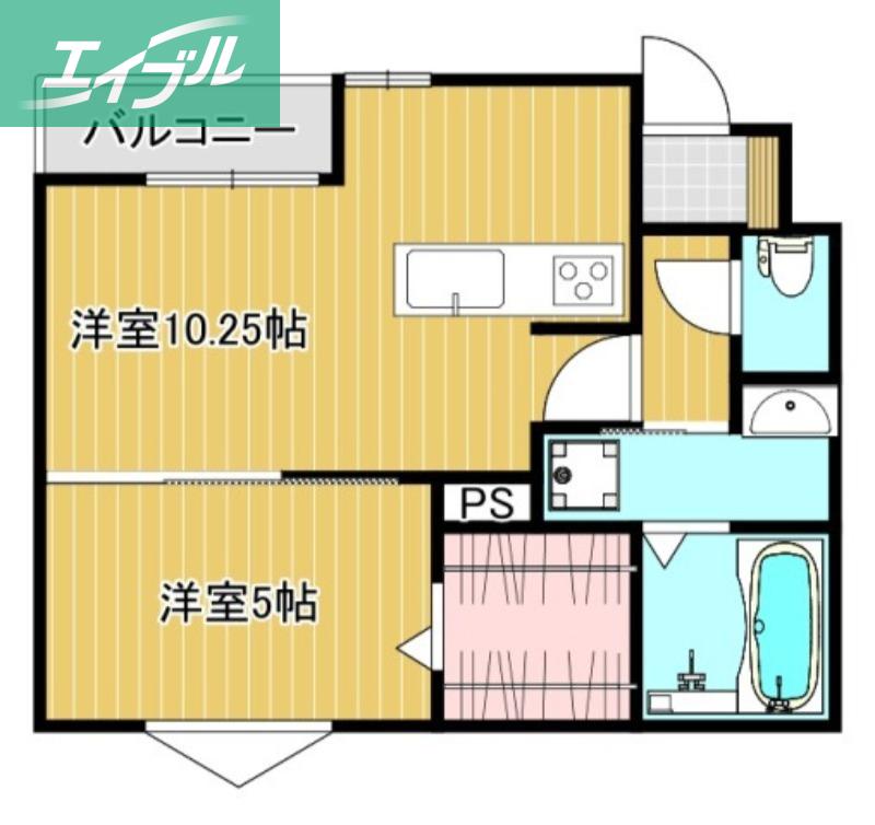 CASA GRANDE(1LDK/1階)の間取り写真