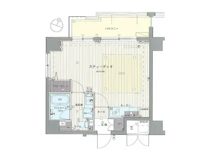 ラル加治屋町(ワンルーム/4階)の間取り写真