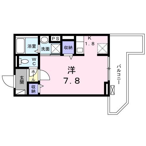 ラピス ウィークス(1K/2階)の間取り写真