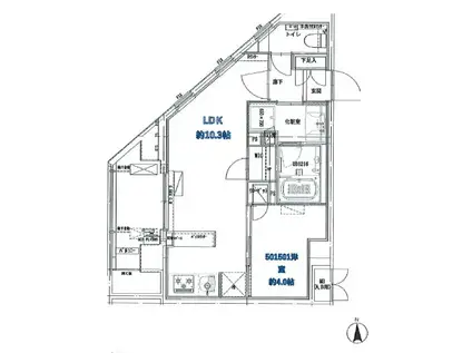 クラッシーコート北大塚(1LDK/6階)の間取り写真