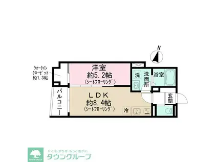 東京都練馬区上石神井南町計画(1LDK/1階)の間取り写真