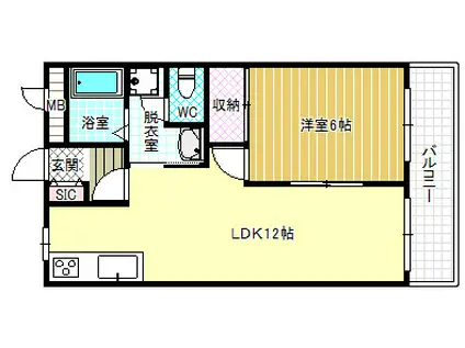 エスポアメゾン(1LDK/1階)の間取り写真