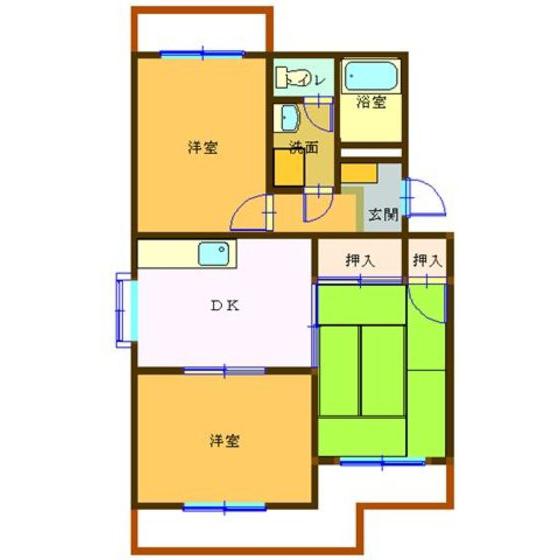 フェニックスマスダ(3DK/2階)の間取り写真
