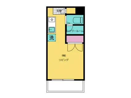 サンハイム西落合(ワンルーム/4階)の間取り写真