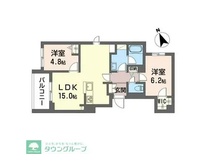 デイズ エス(2LDK/3階)の間取り写真