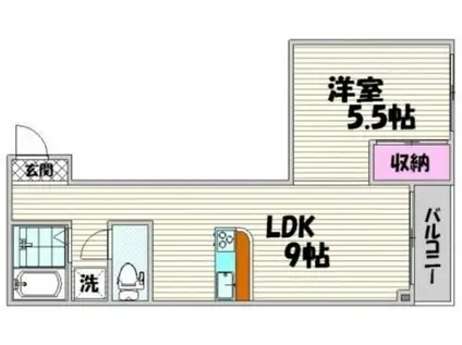 パークサイド駒込(1LDK/2階)の間取り写真