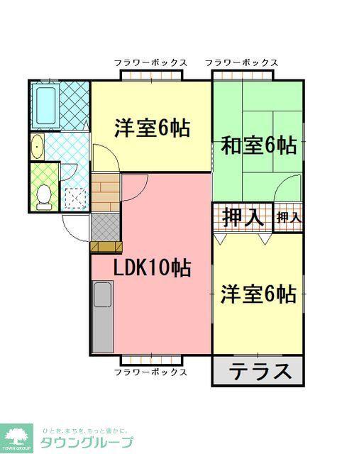 ベイフィオーレ(3LDK/2階)の間取り写真