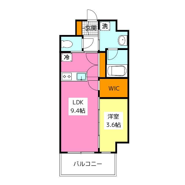 LUMINOUS ALFACIO(1LDK/3階)の間取り写真