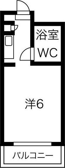 ドール神宮西(ワンルーム/9階)の間取り写真