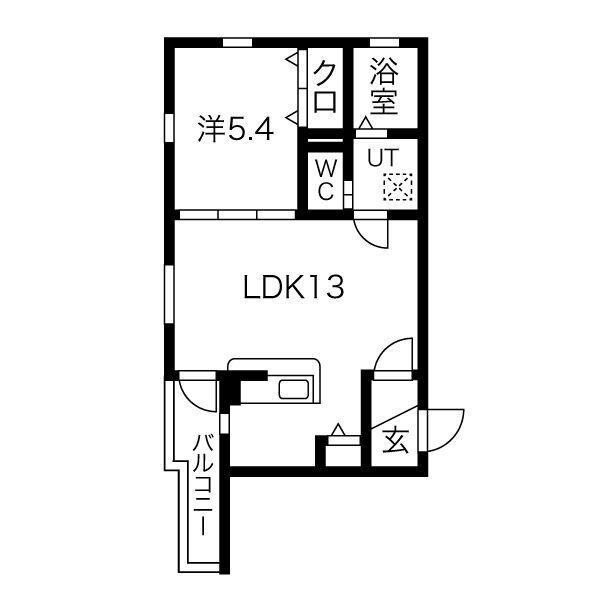 NAGOYA THE TERRACE(1LDK/3階)の間取り写真