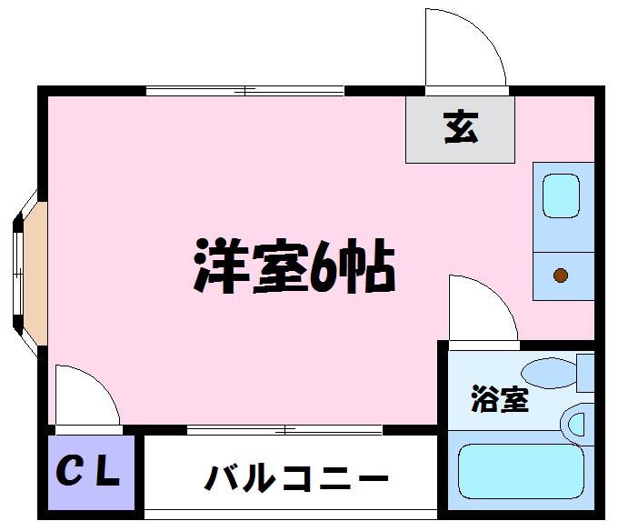 ラフィーネ1号館(ワンルーム/3階)の間取り写真
