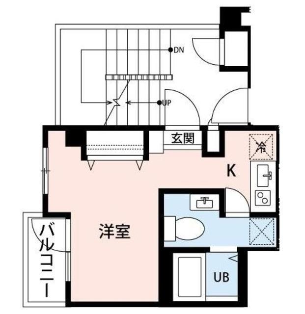 マンションマスミ(1K/2階)の間取り写真