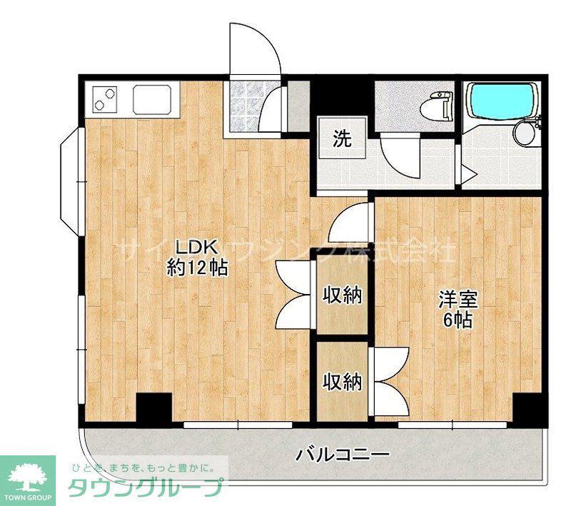 グレイスコジマ(1LDK/3階)の間取り写真