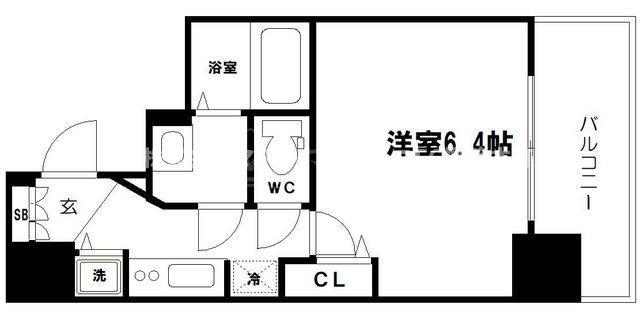 LC本町(1K/1階)の間取り写真