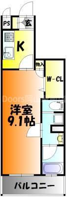OWLSTYLE UCHISANGE(1K/7階)の間取り写真