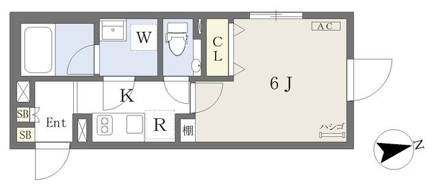 REVE RESIDENCE 代々木(1K/3階)の間取り写真
