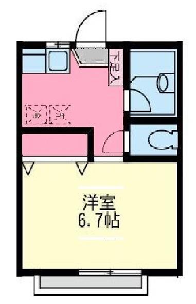SAKURAレジデンス(1K/2階)の間取り写真