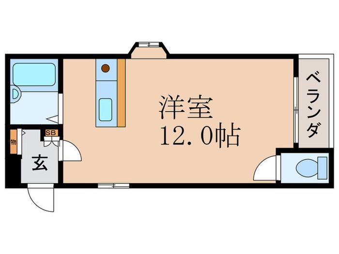 グレイスメゾンOZ(ワンルーム/3階)の間取り写真