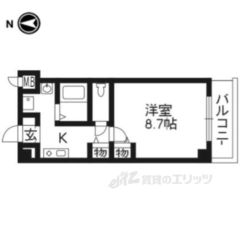 Mプラザ津田駅前十一番館(1K/3階)の間取り写真
