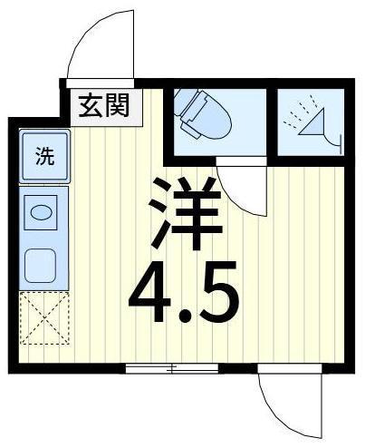 GLANZ金町(ワンルーム/1階)の間取り写真