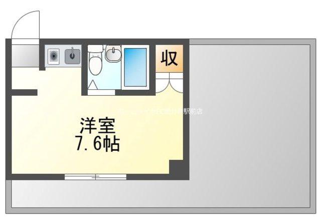 メゾンドサンベール(ワンルーム/2階)の間取り写真