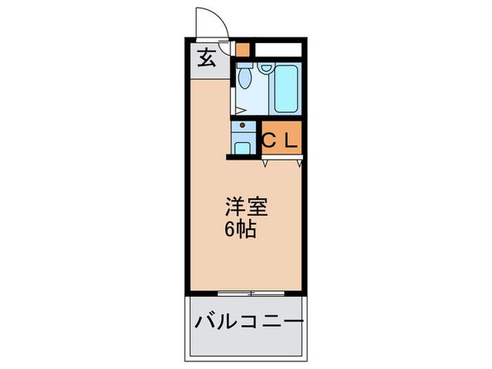 イマジンビル(ワンルーム/5階)の間取り写真
