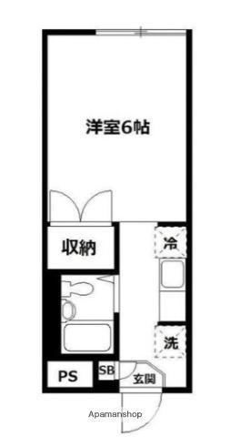 スターハイム(1K/1階)の間取り写真