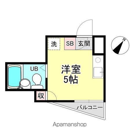 メゾン中原(ワンルーム/3階)の間取り写真