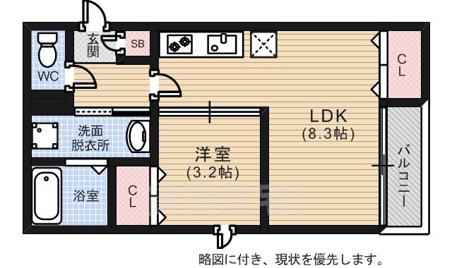 GRANDTIC VAIL Ⅱ(1LDK/1階)の間取り写真