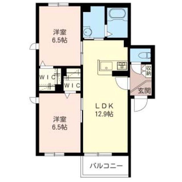 CORTILE(2LDK/1階)の間取り写真