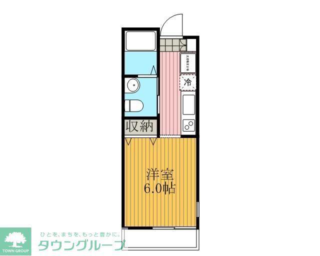 ヒューマンパレス南流山VII B棟(ワンルーム/3階)の間取り写真