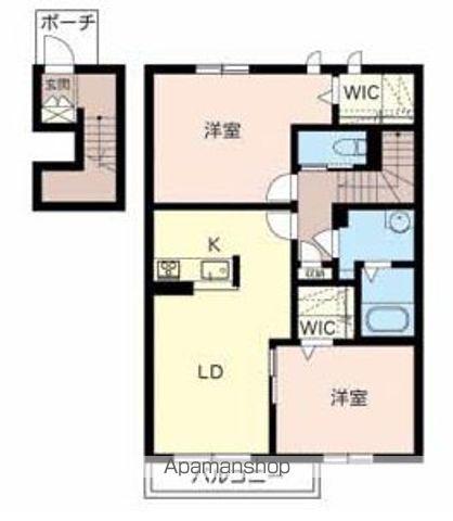 MAISON PUSPA(2LDK/2階)の間取り写真