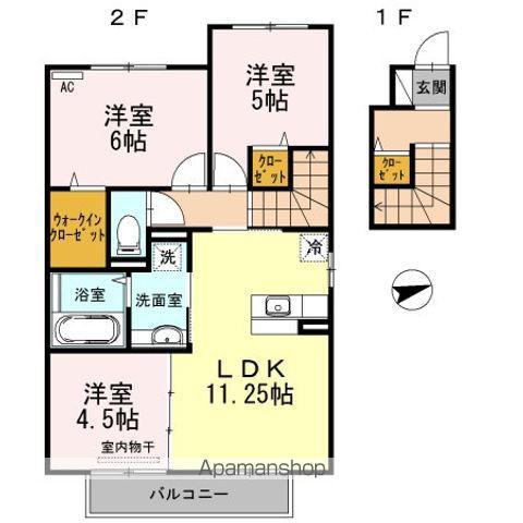 ＪＲ和歌山線 岩出駅 徒歩11分 2階建 築13年(3LDK/2階)の間取り写真