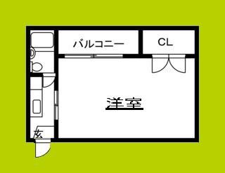 リバティ御幸(1K/5階)の間取り写真