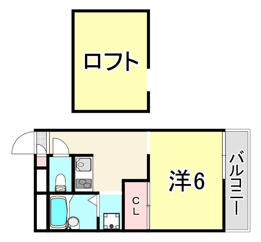 レオパレスSUCCESS(1K/2階)の間取り写真