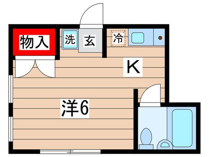 サーリ日吉(1K/1階)の間取り写真