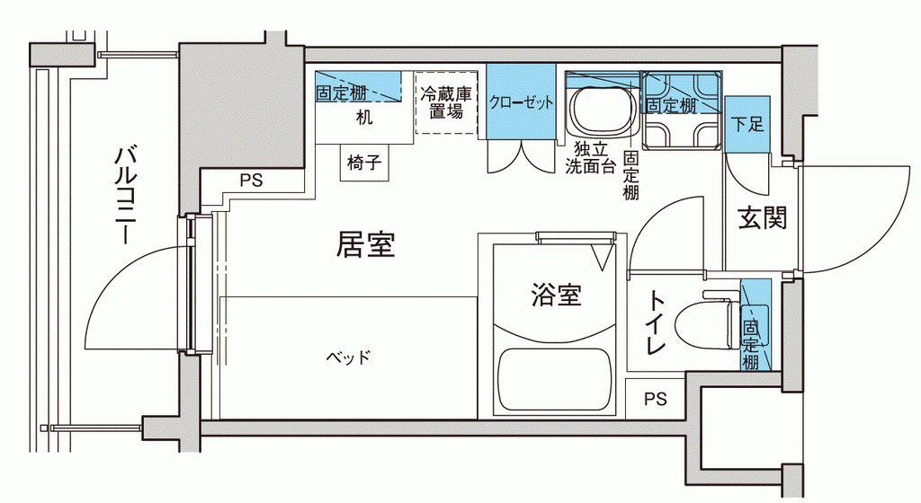 キャンパスヴィレッジ板橋本町(ワンルーム/8階)の間取り写真