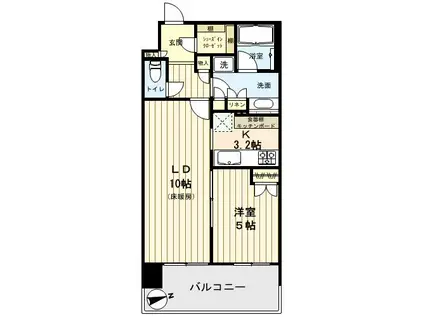 新宿グランドプラザ(1LDK/3階)の間取り写真