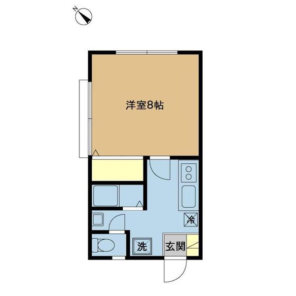 ΑNEXT新潟第9(1K/1階)の間取り写真