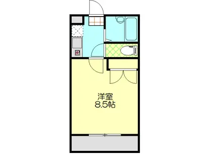 リオーネ(1K/2階)の間取り写真