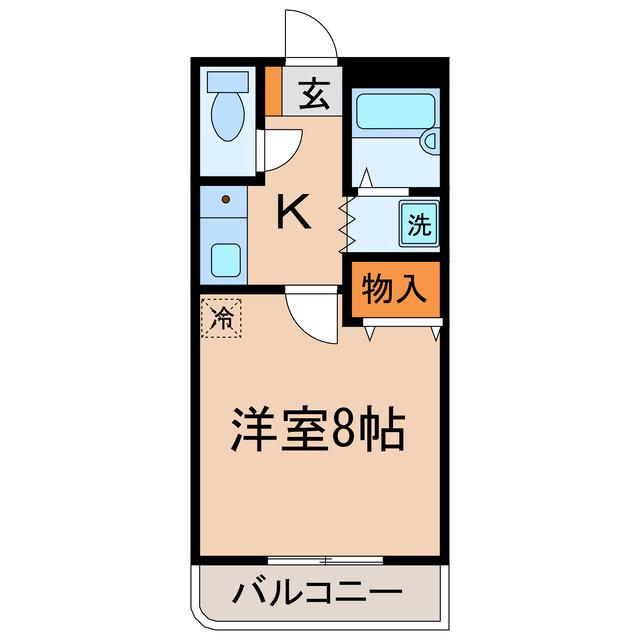 ELEGANTRESIDENCEHT(1K/2階)の間取り写真