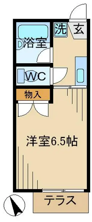 ハイツ向の岡 1階階 間取り