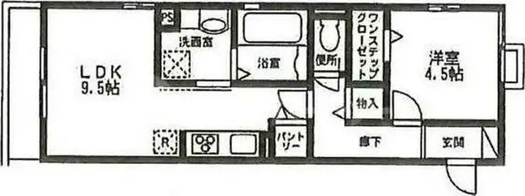 カーサフルヤマ 3階階 間取り