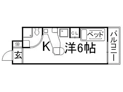 ラ・パルフェ・ド・プレオ(1K/1階)の間取り写真
