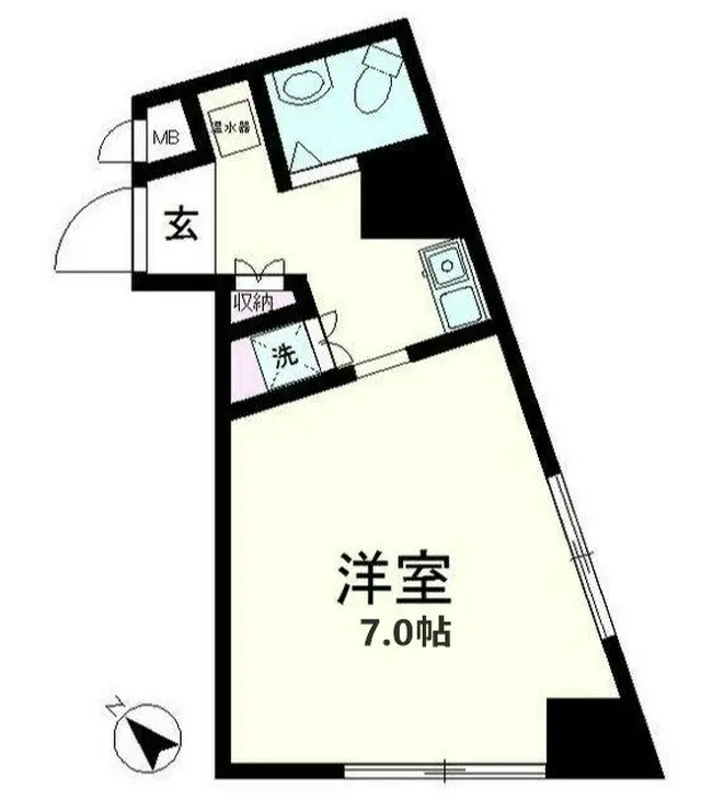 日神パレス日暮里 3階階 間取り