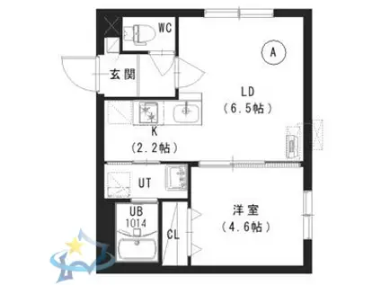TZ MADE 04 (1LDK/3階)の間取り写真