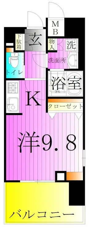 サンクレール荒川ブランガーデン 14階階 間取り